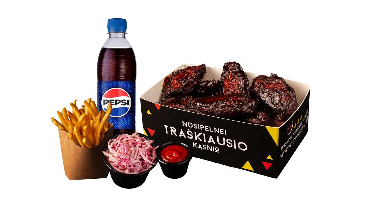 BBQ aštrių sparnelių kompleksas🌶️
