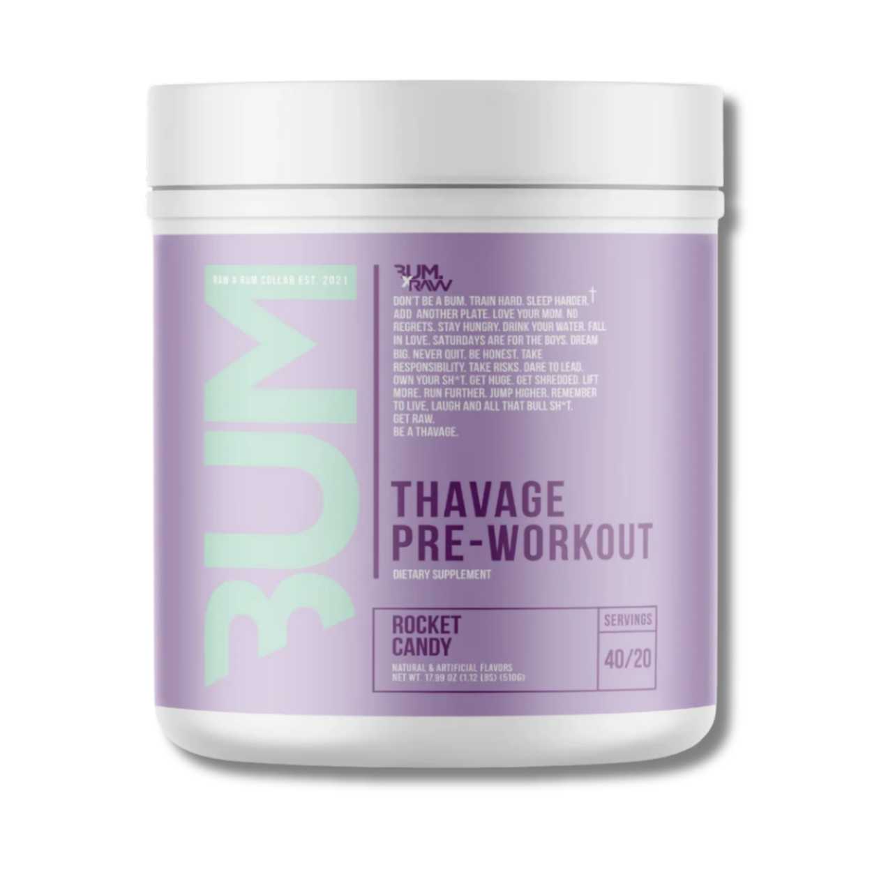 Raw NutritionThavage Pre-Workout (20/40 Servings) - Rocket Candy
