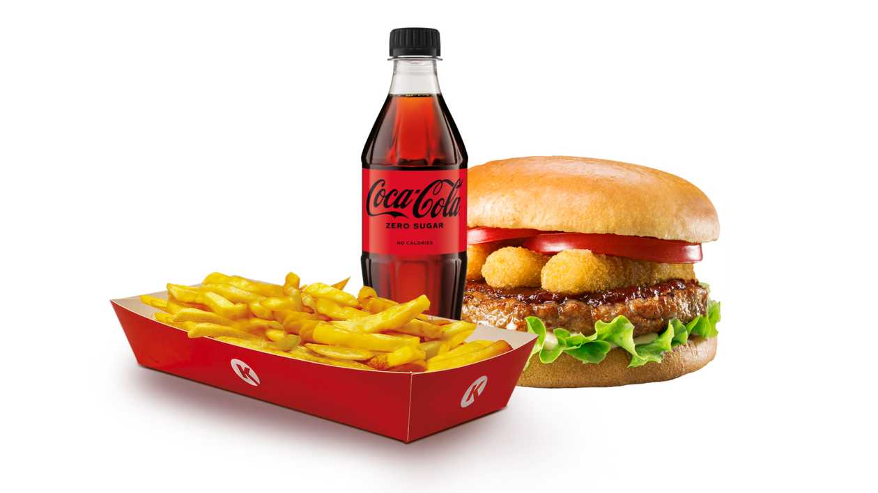 Mozzarella burger set