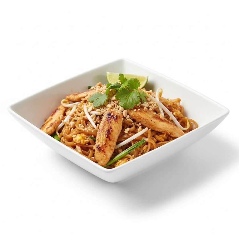 Pad Thai nudle s kuřecím masem