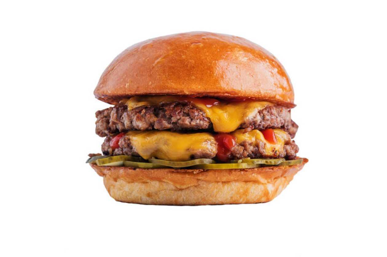 Meniu Cheeseburger vită triplu+Cartofiu