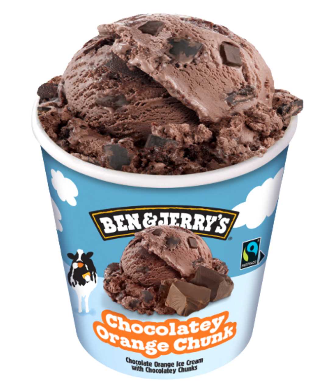 Ice cream Chocolate and orange with chocolate pieces (16%) B&J 465ml