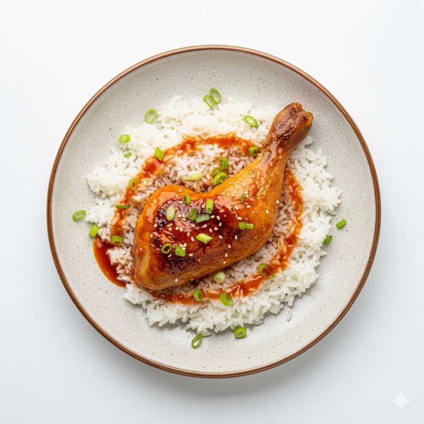 Kuřecí stehno ve sladkokyselé omáčce s rýží