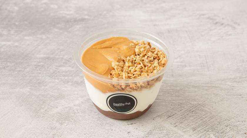 Yogurt with Nutella & Peanut Butter
