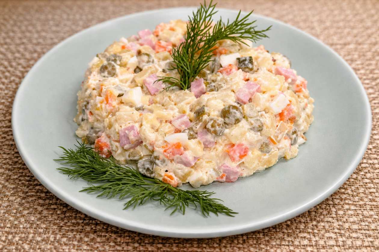 Bramborový salát s klobásou (Olivier) 350 g