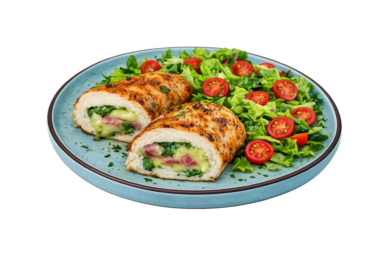 Chicken Breast, Ham, and Pesto