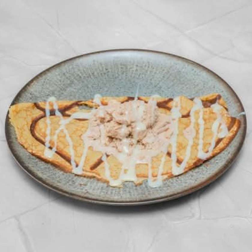 Smashed Crepe 1 Topping + 1 Gelado