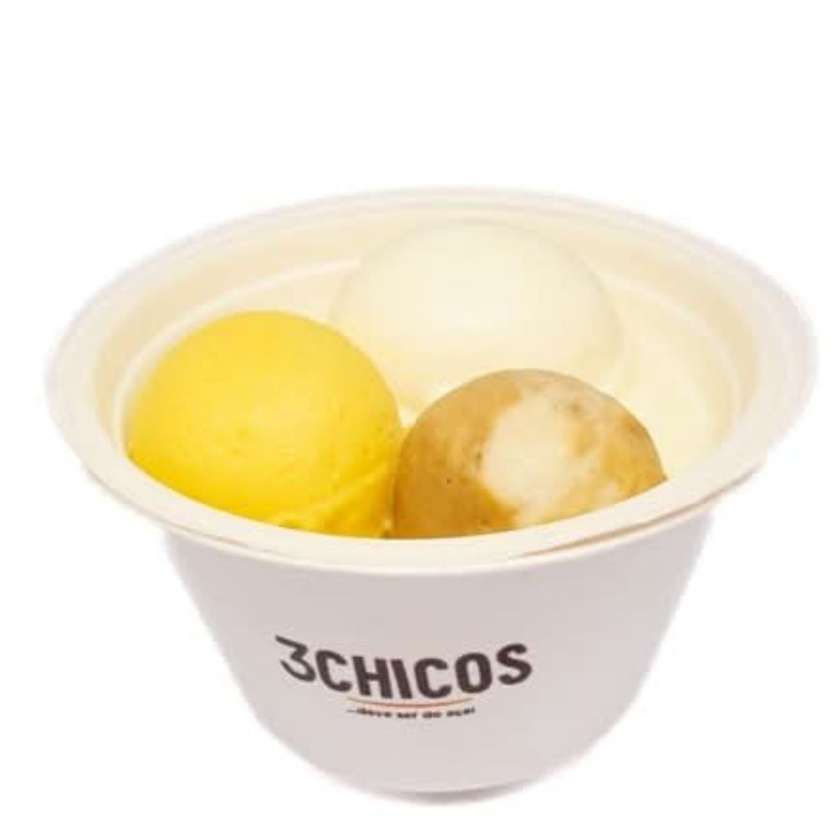 Gelado Artesanal com 4 Toppings