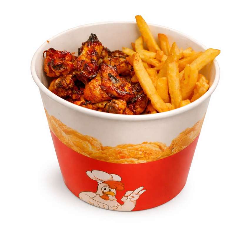 Bucket Grande Aripioare 750 gr Picant .