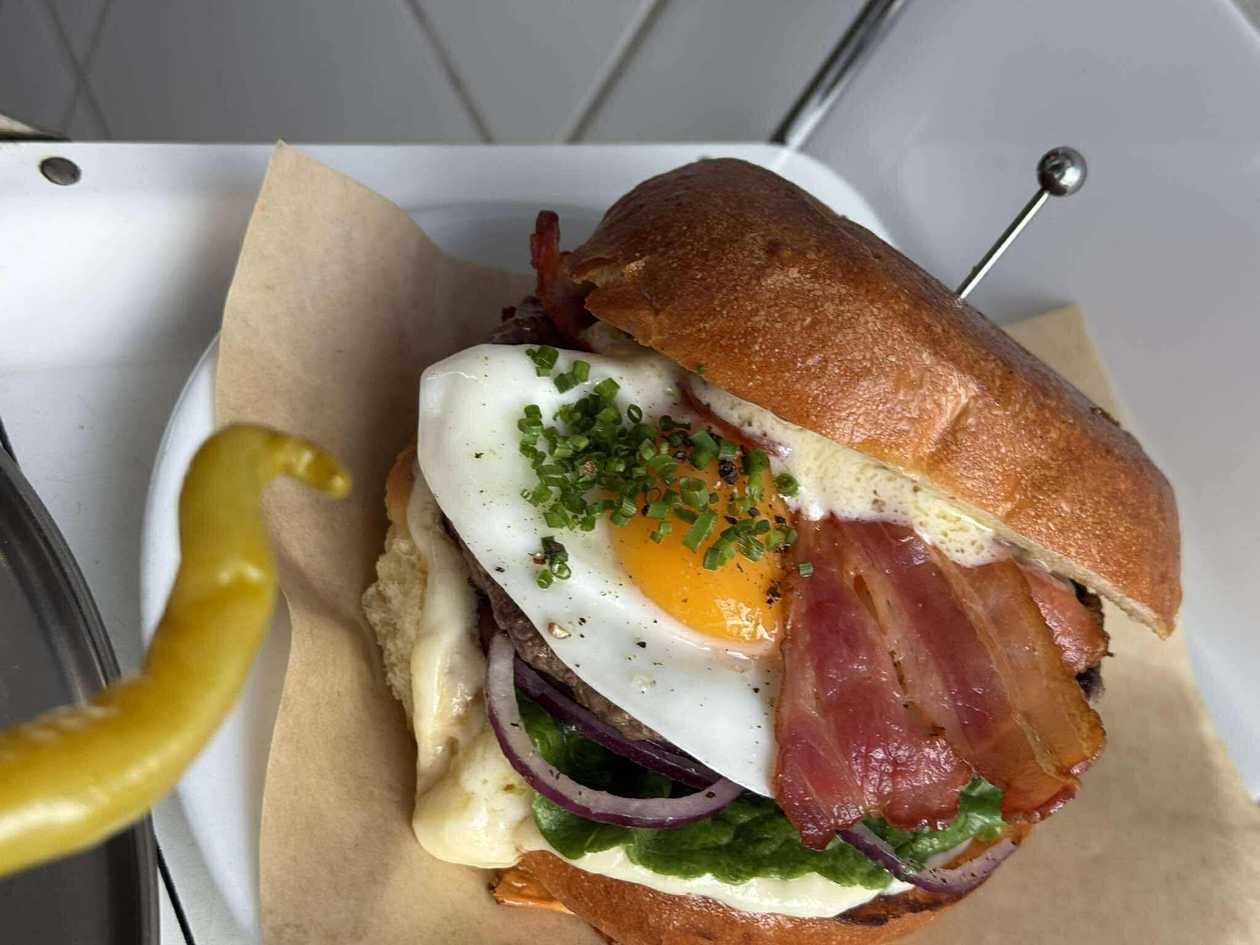 burger na śniadanie