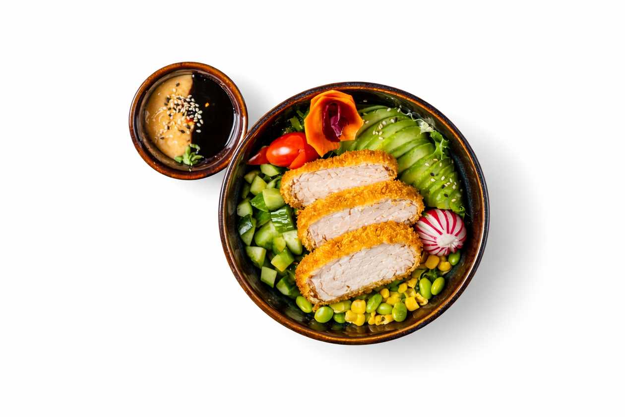 Chicken tempura bowl