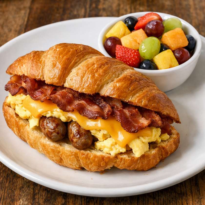Breakfast Croissant Combo