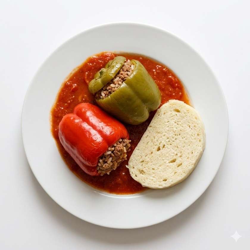 Stuffed peppers, homemade dumpling