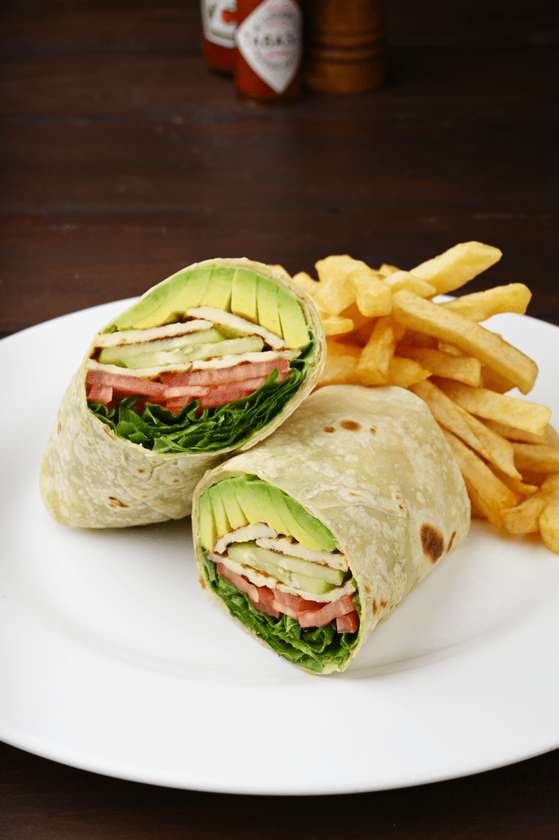 Haloumi and Avocado Wrap