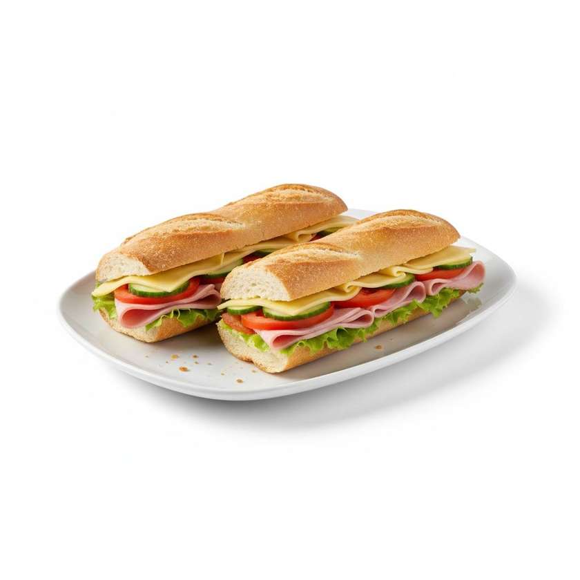 Baguette Ham and Cheese