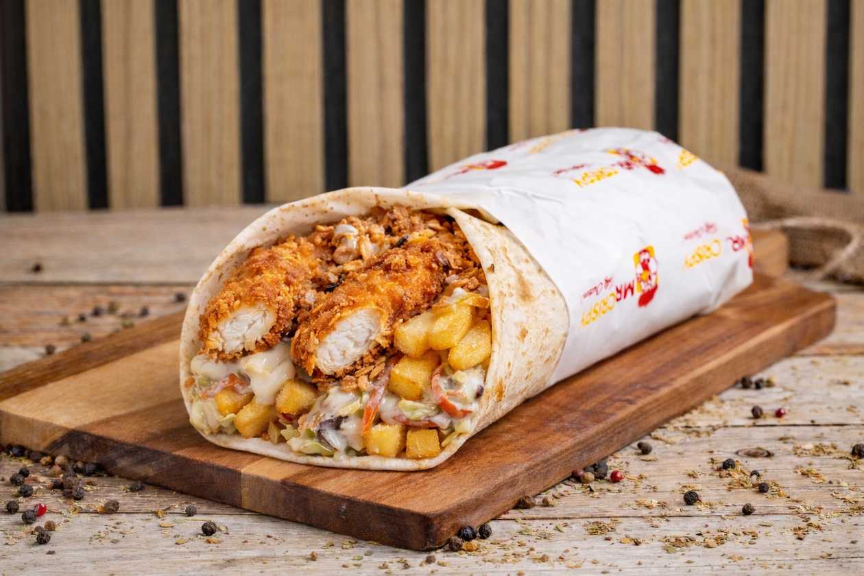 Crispy wrap cheese