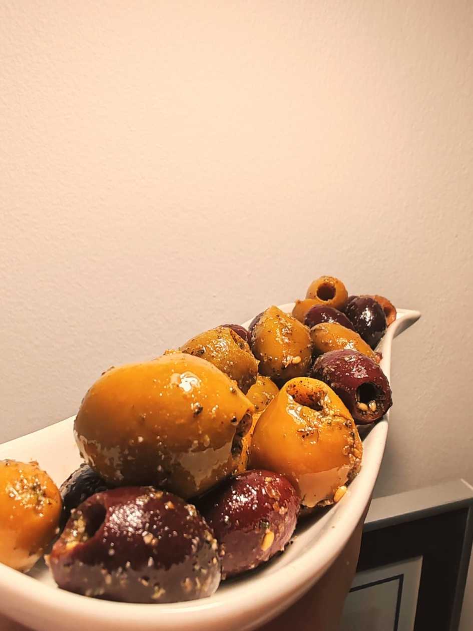 mix de masline cu zatar