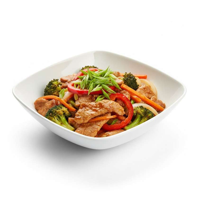 Pork mixture with vegetables