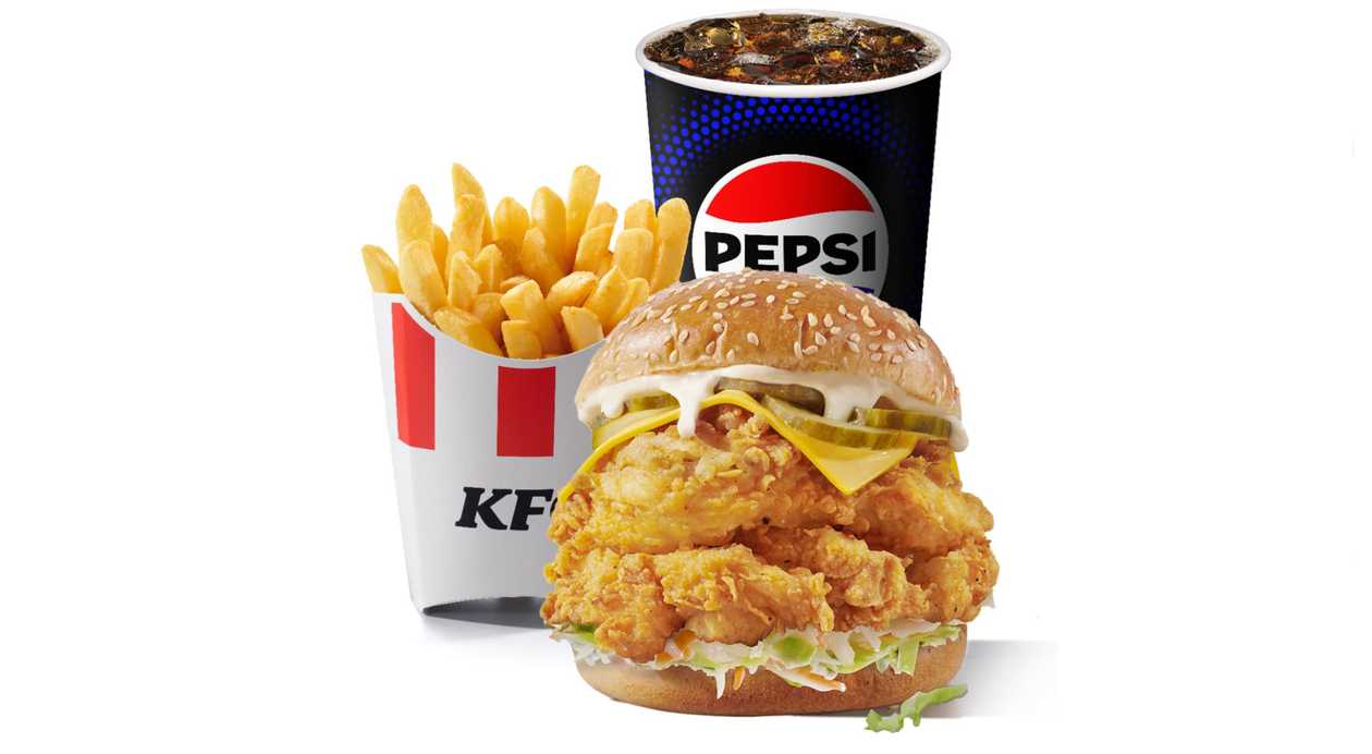 Double Coleslaw Burger Regular Meal