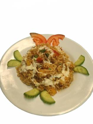 Kyota potato and tomato rice