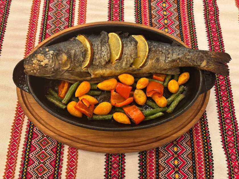 Baked trout