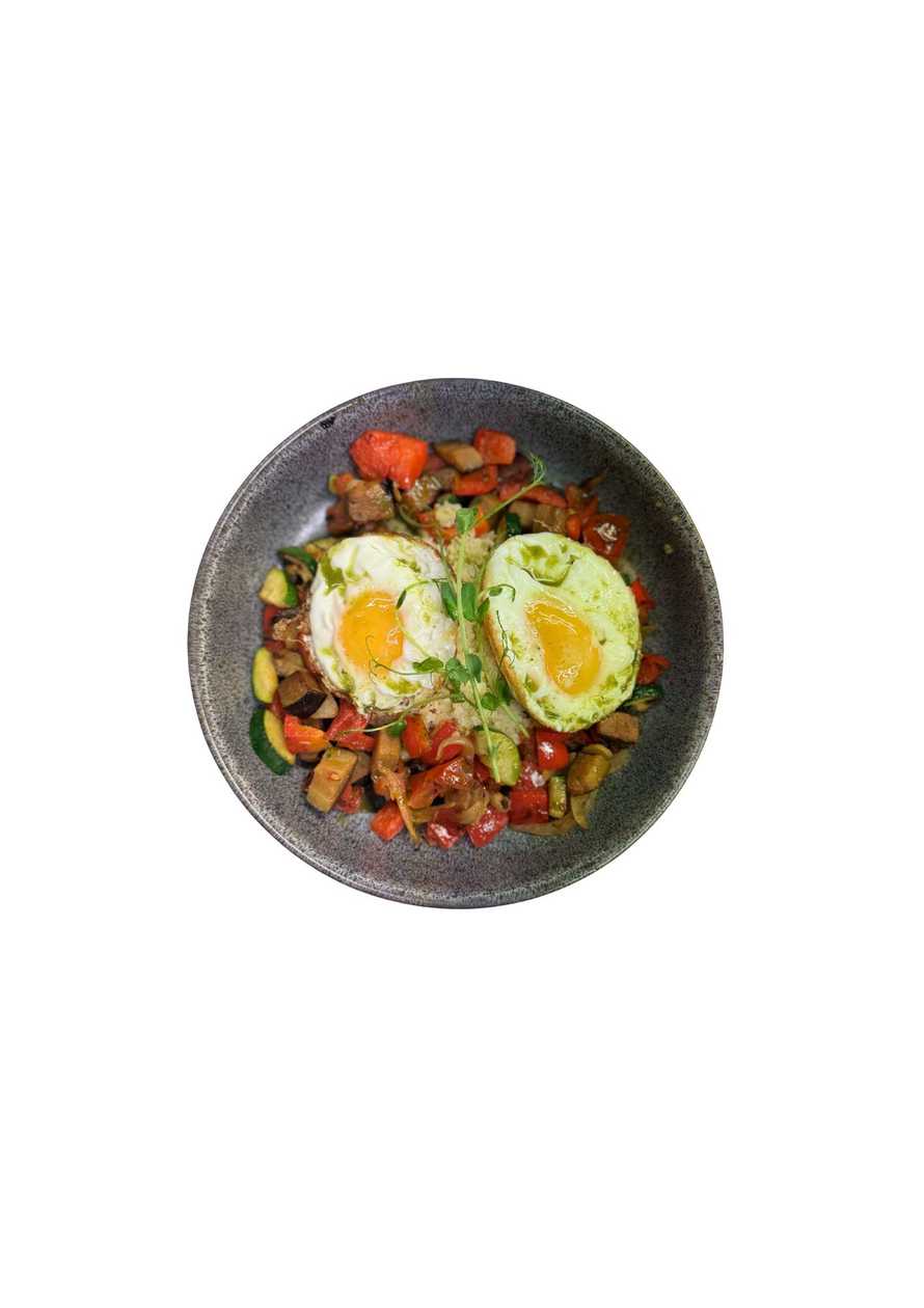 Veggie Couscous with Egg and Vegetables