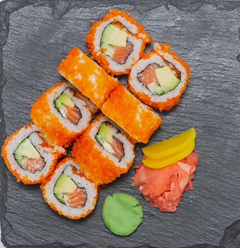 California red tobiko 8 pcs