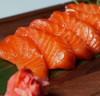 Salmon sashimi 6 pcs