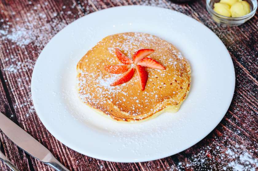 Single Fluffy Homemade Pancake