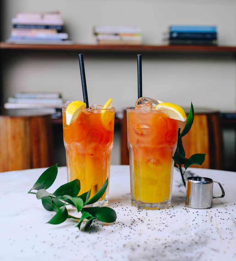 Iced Tea with Fresh Juice