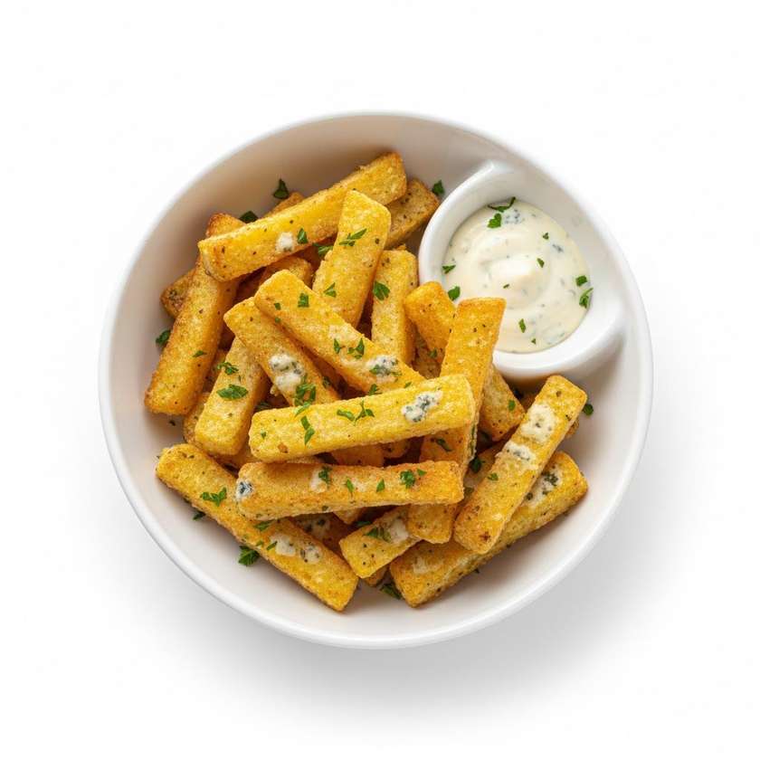 Polenta-gorgonzola fries