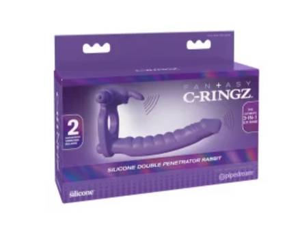 Coelho Penetrador Duplo de Silicone