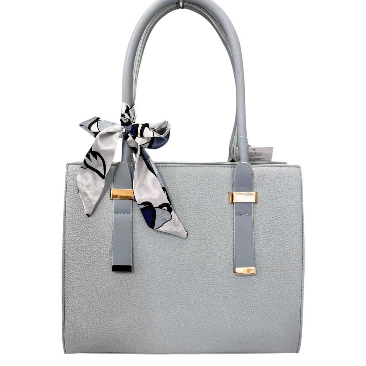 Praktická kabelka s mašľou svetlo modrá