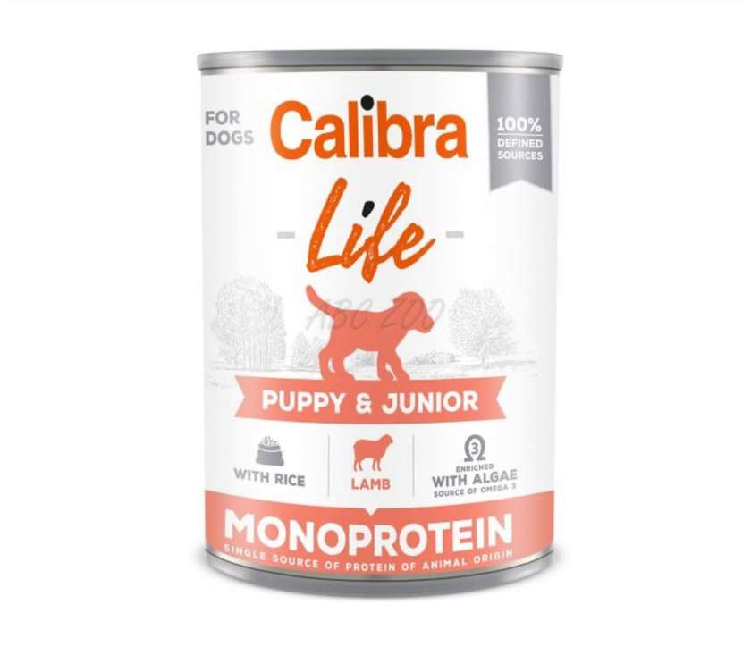 Calibra Dog Life Puppy & Junior Monoprotein Lamb with Rice 400 g