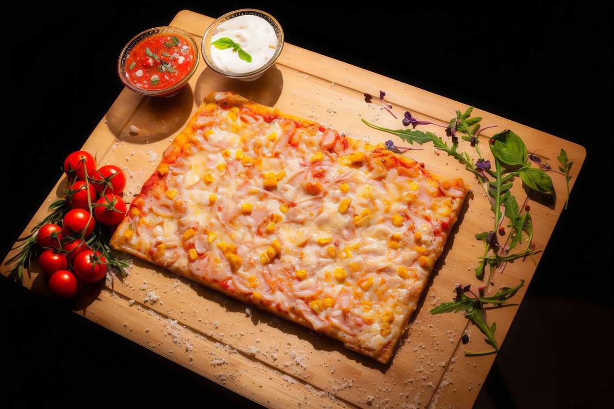 Pizza cu Suncă de Pui 1 Kg