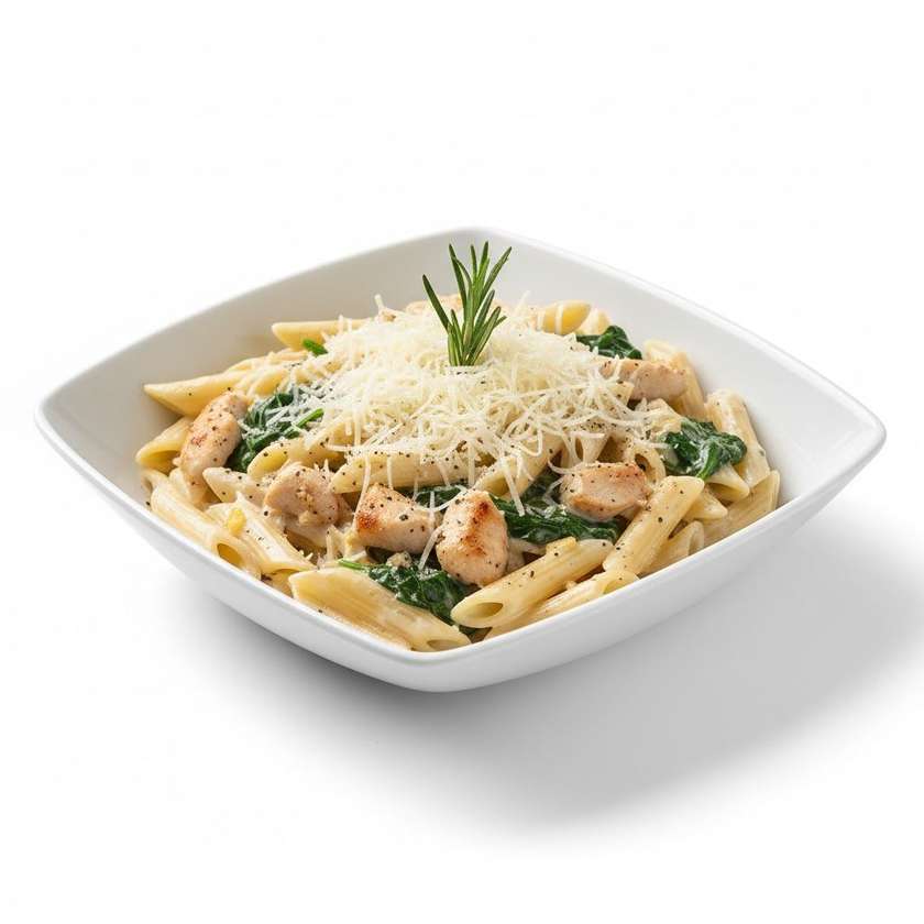 Penne with Chicken and Spinach