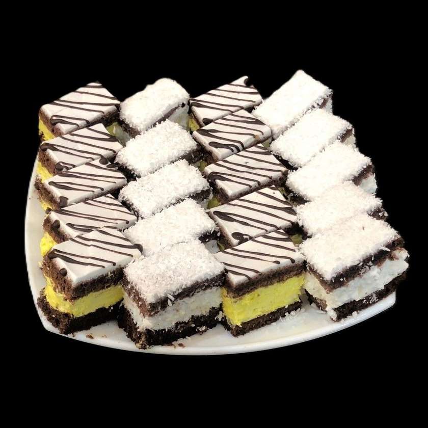 Mini prajituri alb-negru