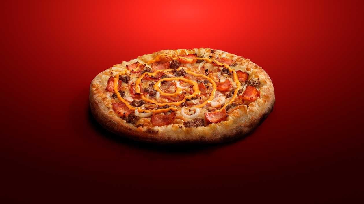 Pizza Familiar Bacon Cheese Burger