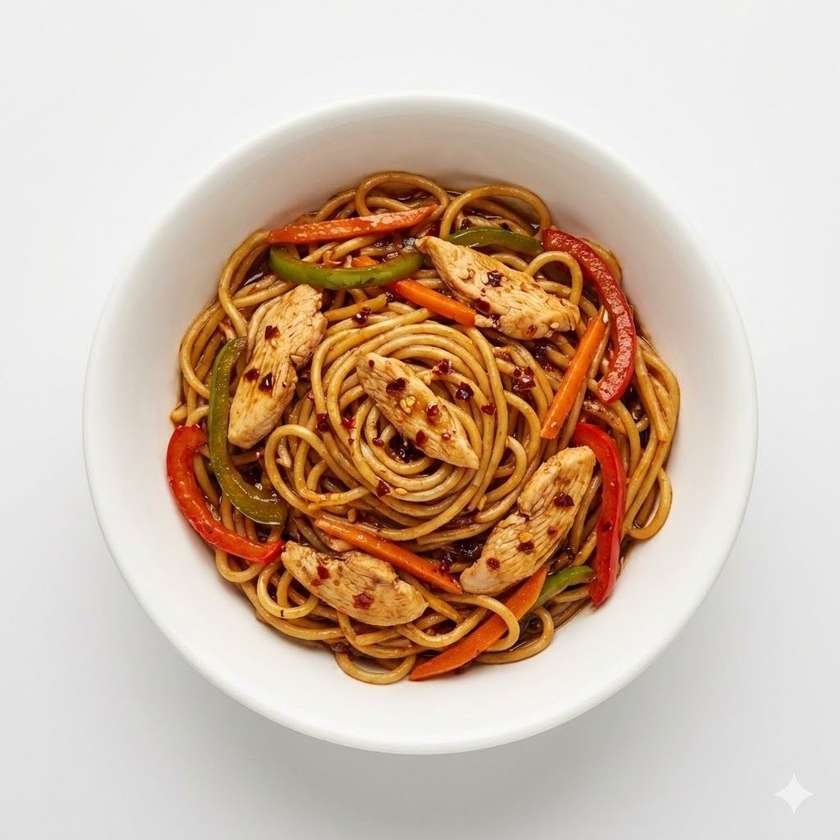 200g Spicy Chinese Noodles with Chicken