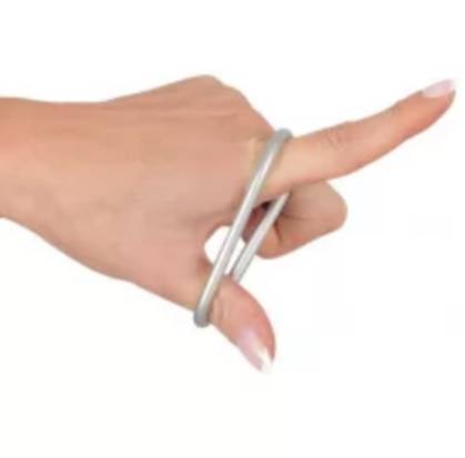 Anéis para o Pénis Metallic Silicone (3)
