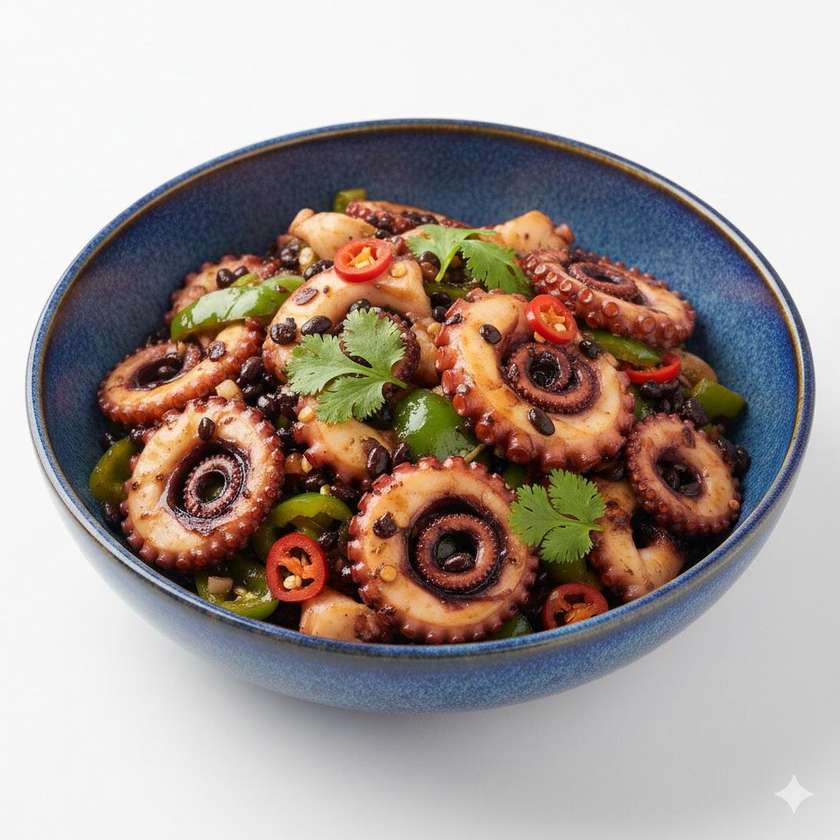 Octopus with Black Beans