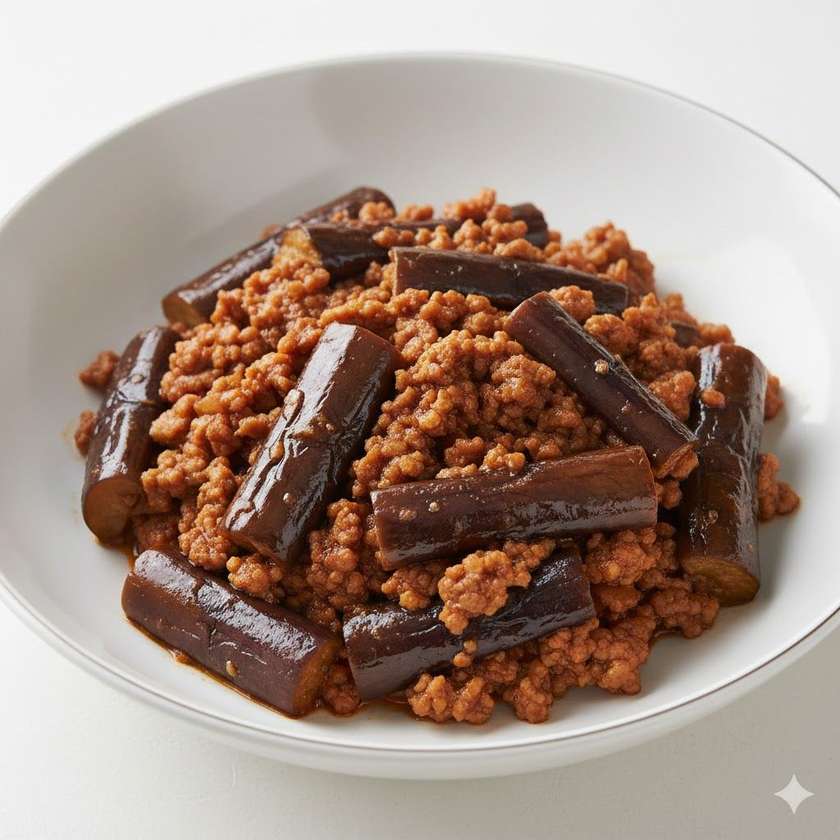 Eggplant with Pork Minced Meat