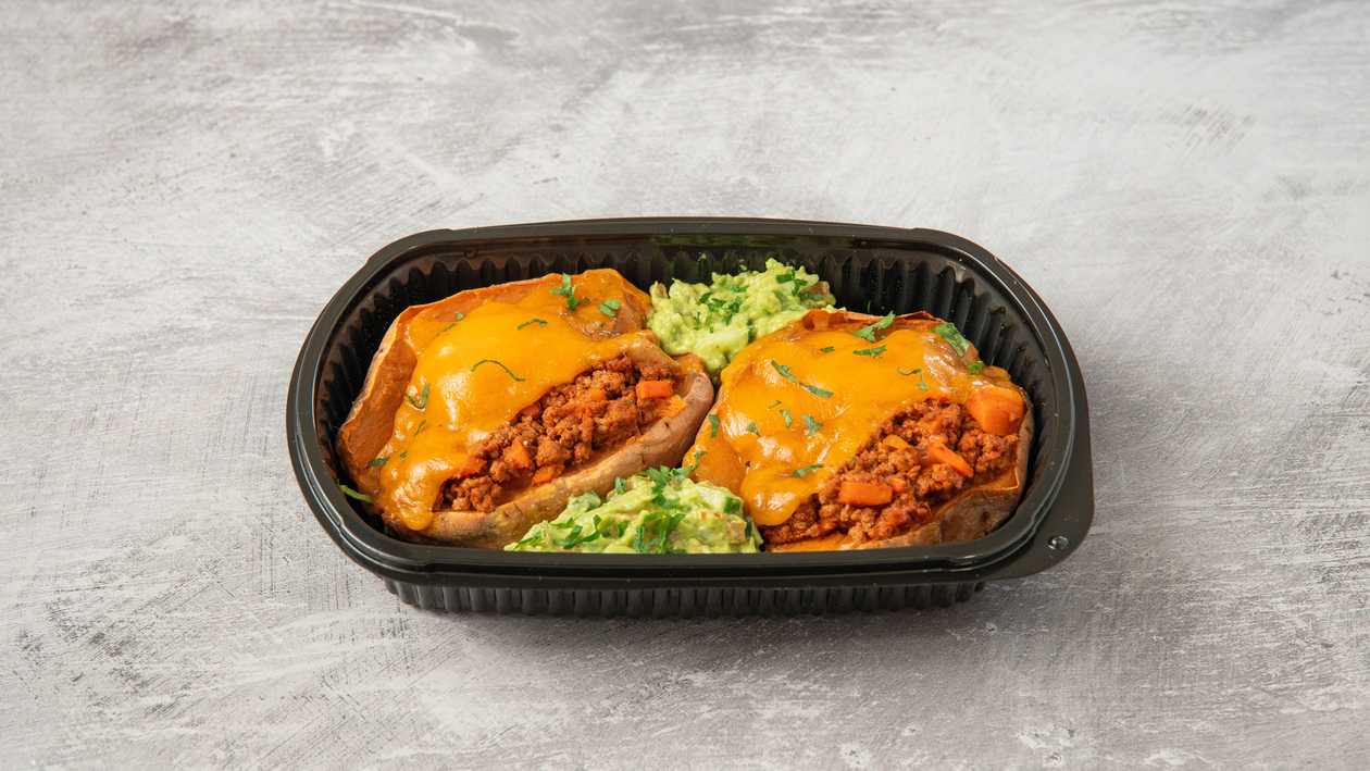 Beef Loaded Sweet Potato