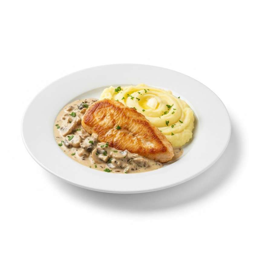 Kuracie prsia Diana s krémovou zemiakovou kašou