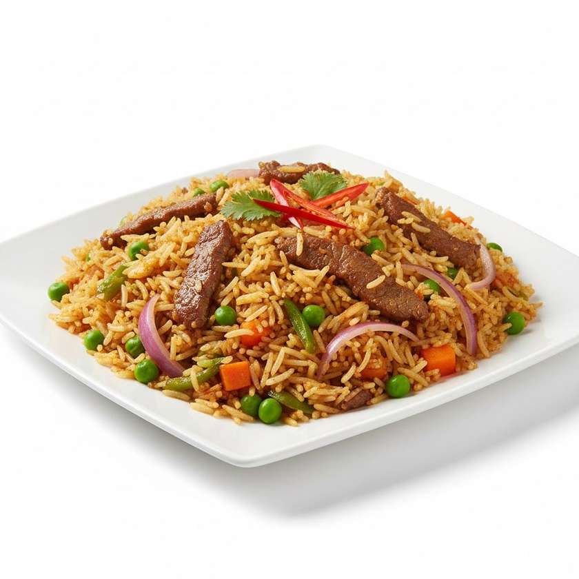 Beef Vegetable Fried Rice