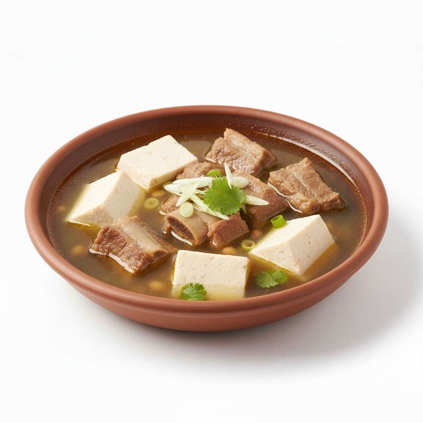 Spare Ribs with Tofu Soup
