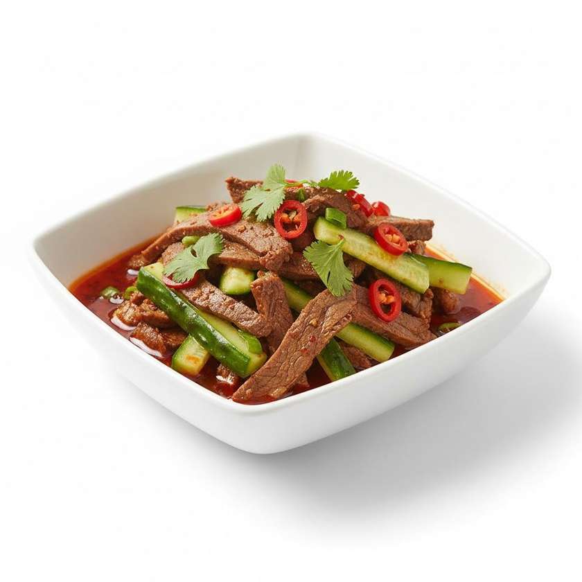Soya Beef and Cucumber in Special Chili Sauce
