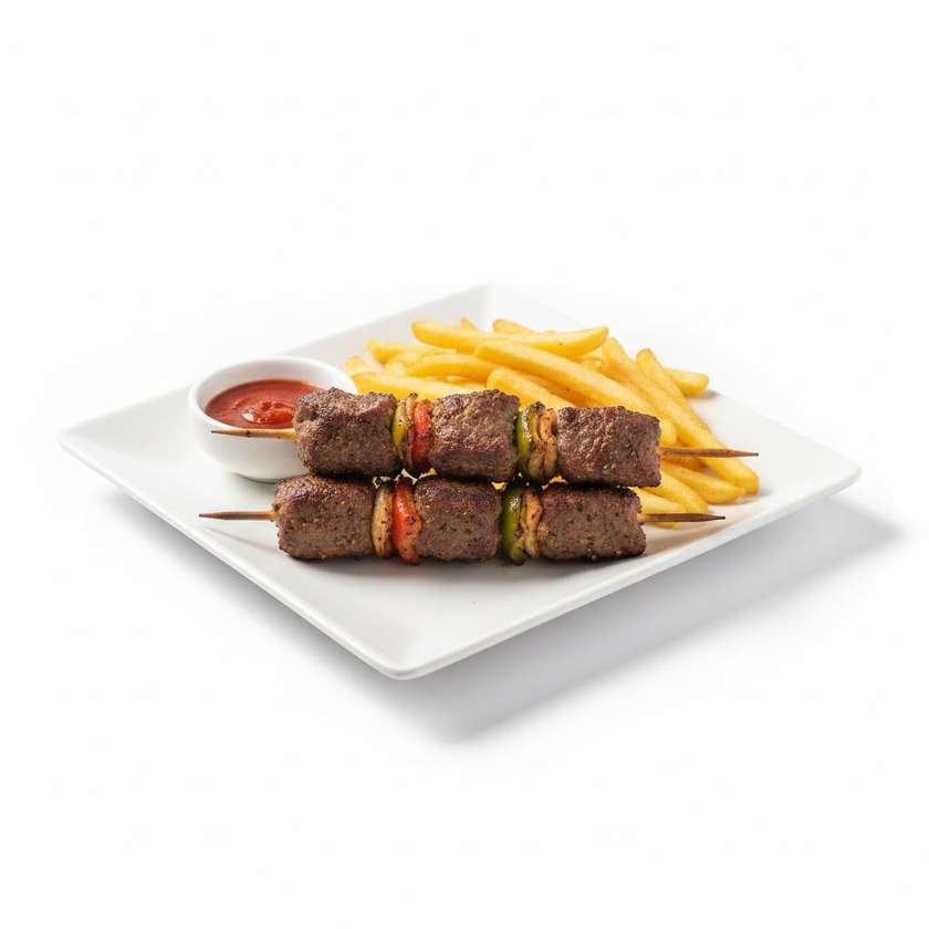 Beef Kebab & Chips