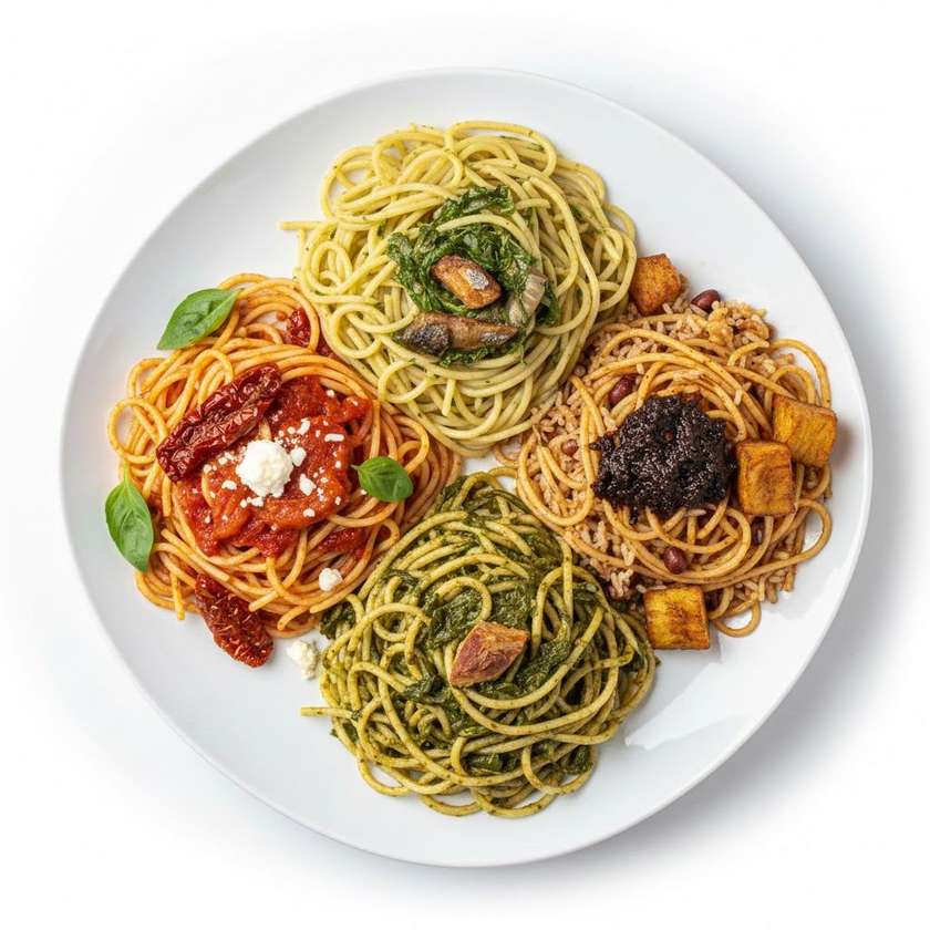 Assorted spaghetti