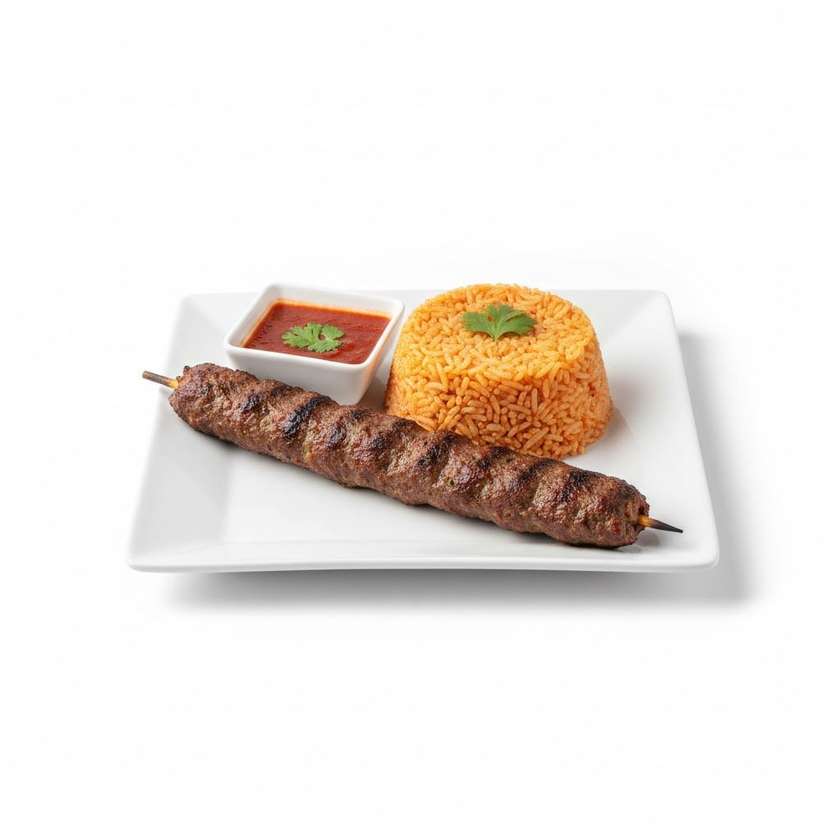 Adana Kebab & Jollof Rice